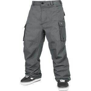 Volcom Nwrk Baggy Cargo Snowboard Ski Pant Medium Charcoal